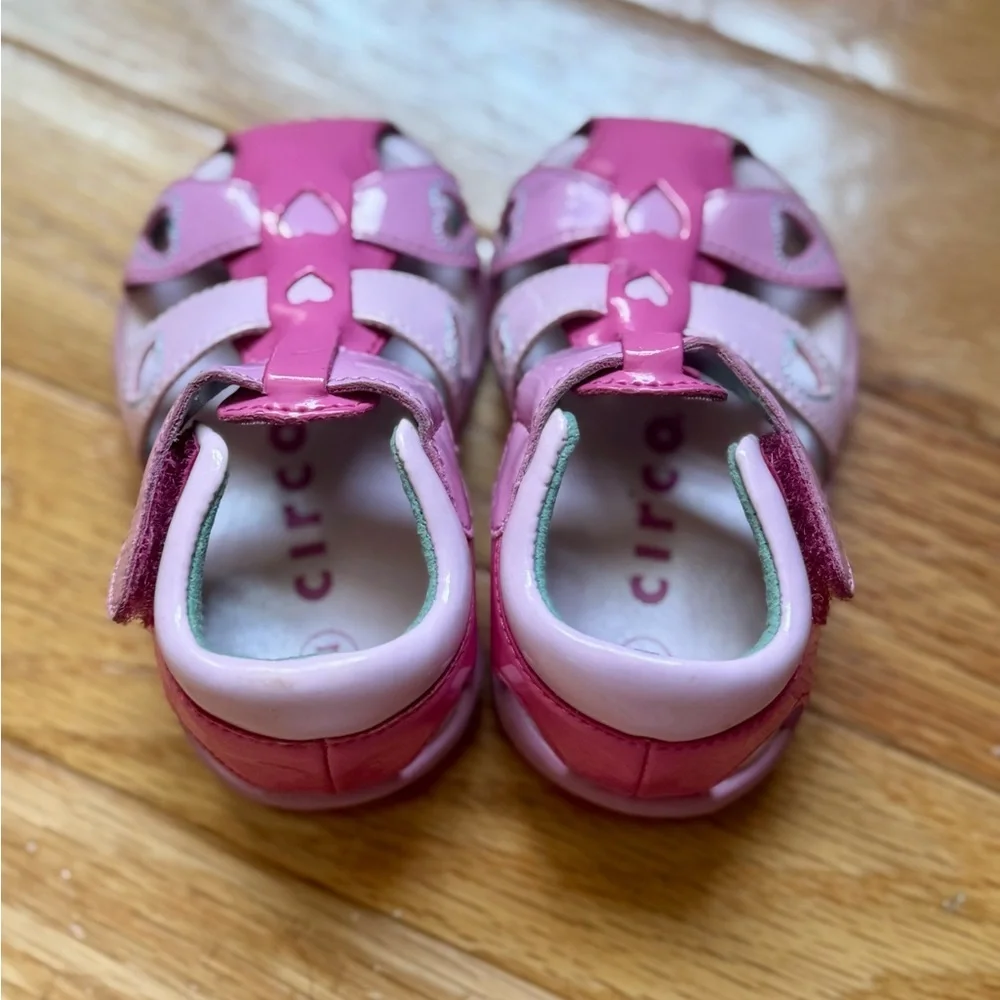 Pink Heart Kids Sandals